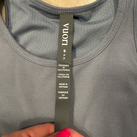 Vuori Plyo racer back tank top Slate Blue Women's size S NWT - Picture 6 of 8